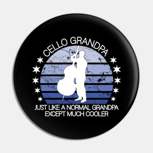 cello grandpa Pin