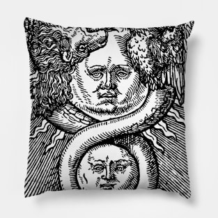 Azoth - Basil Valentine Alchemy Sun and Moon Pillow