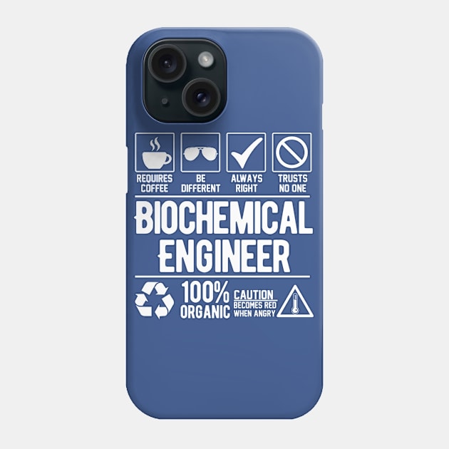 Biochemical Engineer Job (white) Phone Case by Graficof