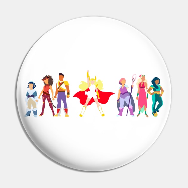 Minimalist Princesses of Power Pin by ayanayokie