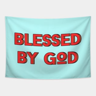 Blessed By God | Christian Saying Tapestry