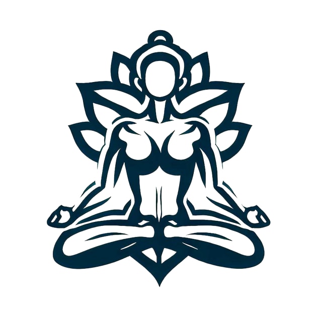 Yoga Lotus Pose | Meditating Yogi by Viking shop