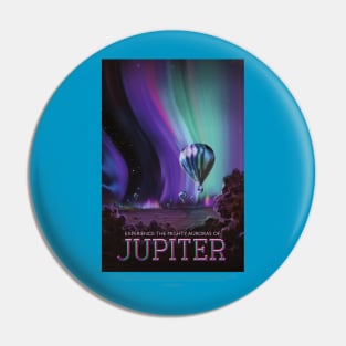 Jupiter Retro Poster Pin