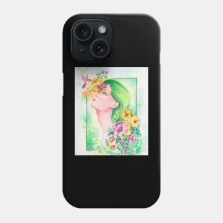 Girl flower Phone Case