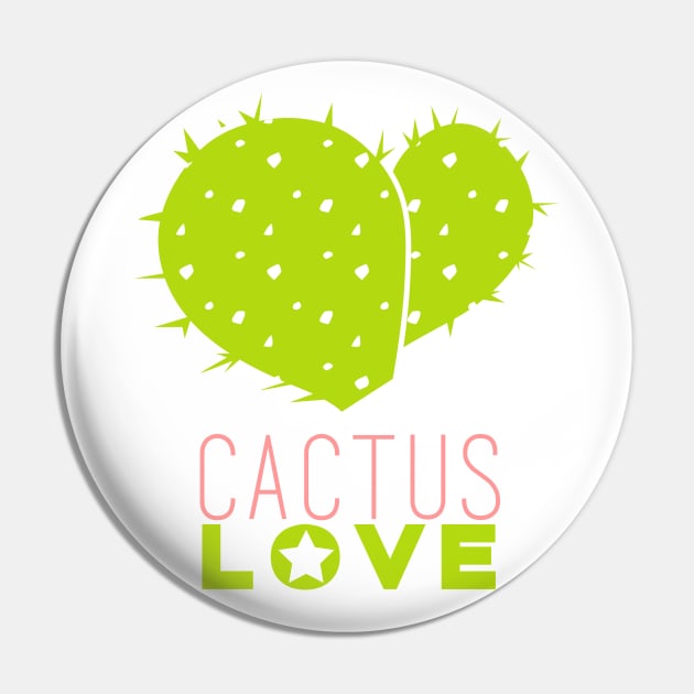 Cactus Love Pin by aglomeradesign