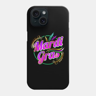 Lettering Logo For Mardi Gras Phone Case