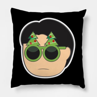 Guy with Sunglass Christmas Pillow