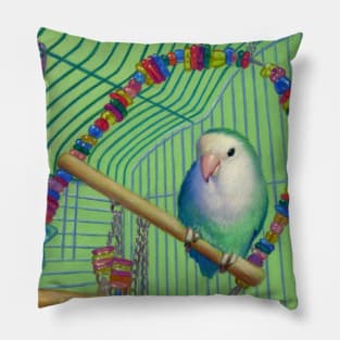 Blue the Love Bird Pillow