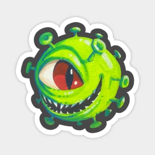 COVID Beholder Monster Dungeons and Dragons Magnet