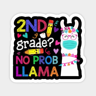 Quarantine Llama 3rd Grade 2020 School Social Distance Shirt Funny Back To School Gifts Magnet