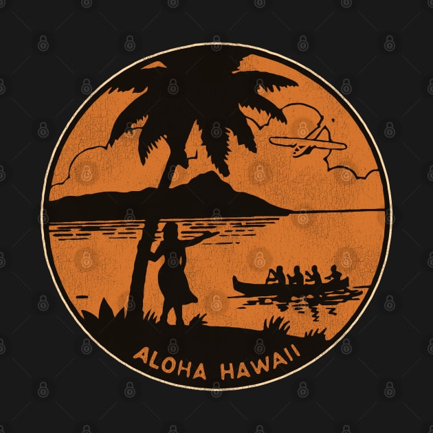 Aloha Hawaii Retro Travel Souvenir by darklordpug