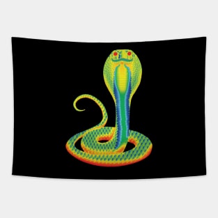 Rainbow Cobra Tapestry