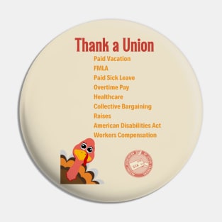 Thank a Union Pin