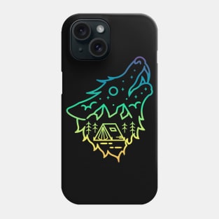 The Mountain Moon Wolf - Howling Wolves Phone Case