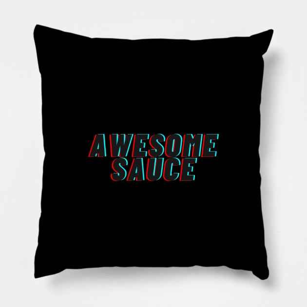 Awesome sauce! Pillow by Random Prints