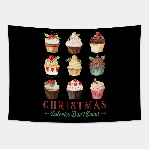 Christmas calories don't count Tapestry by MZeeDesigns