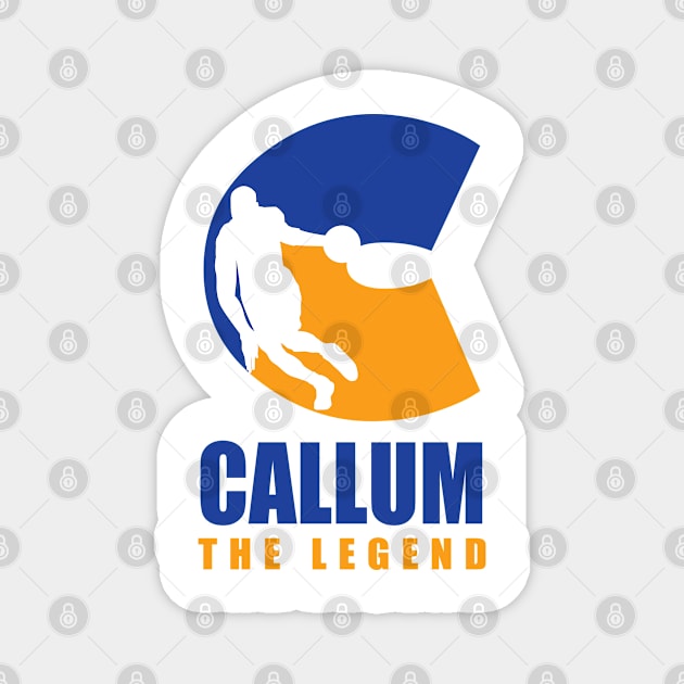 Callum Custom Player Basketball Your Name The Legend Magnet by Baseball Your Name