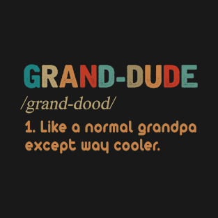 GRAND-DUDE COOLER GRANDPA T-Shirt