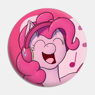 Pinkie Pie with Headphones Pin