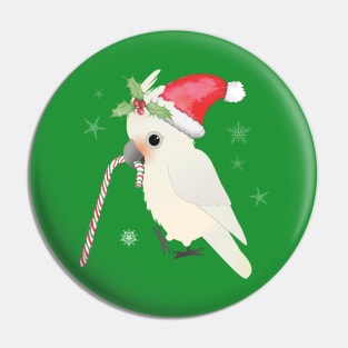 A cute Christmas goffin cockatoo Pin