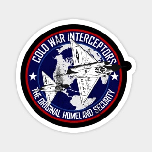 F-102 Delta Dagger - Cold War Interceptors (distressed) Magnet