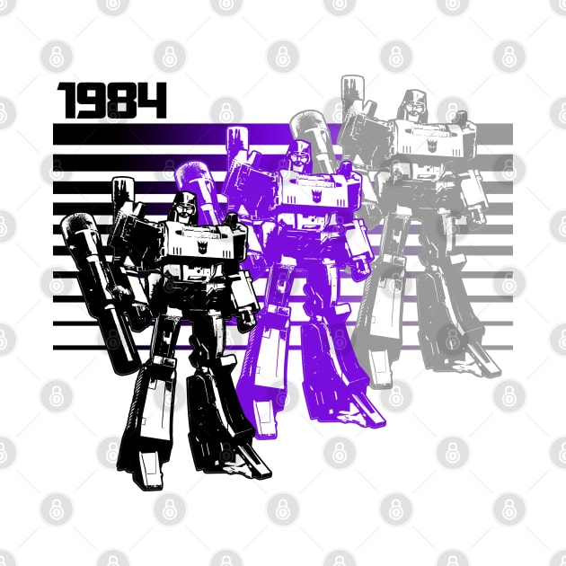 Transformers - GEN 1 - Megatron retro stripes by ROBZILLA