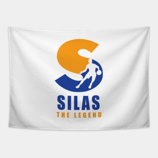 Silas Custom Player Basketball Your Name The Legend Tapestry