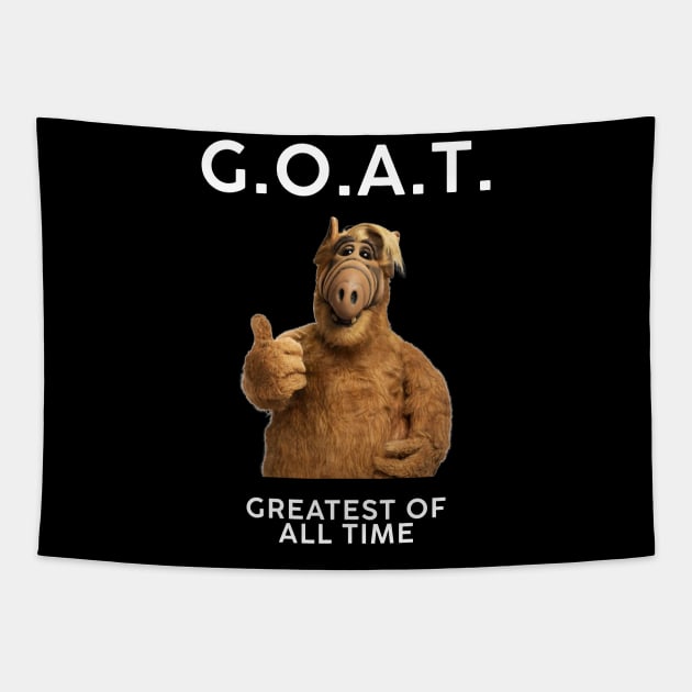 G.O.A.T. Greatest Of All Time Tapestry by KC Crafts & Creations