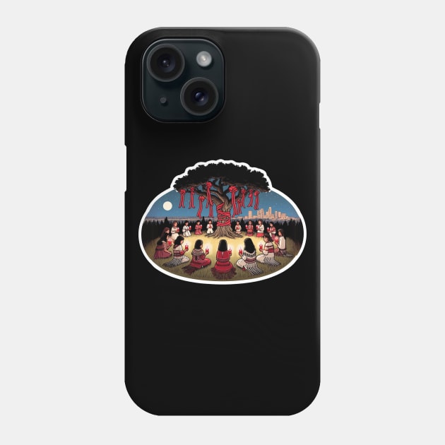 Red Hand, Unforgotten - MMIW Memorial Phone Case by TaansCreation 