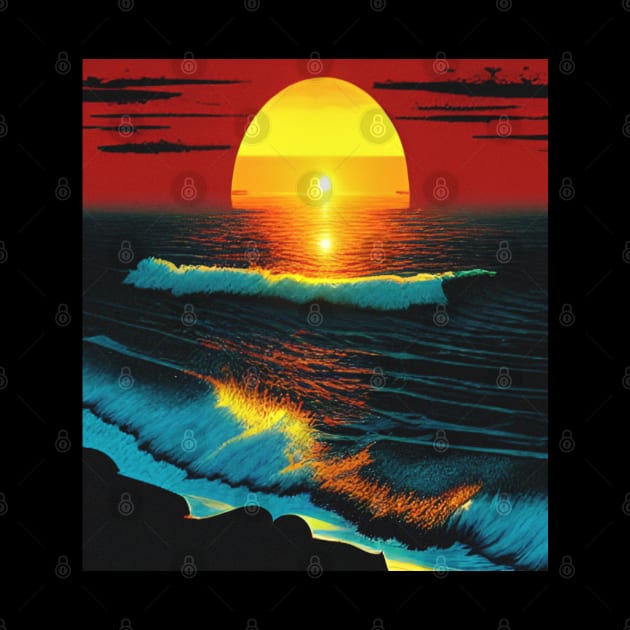 ocean sunset by Anime