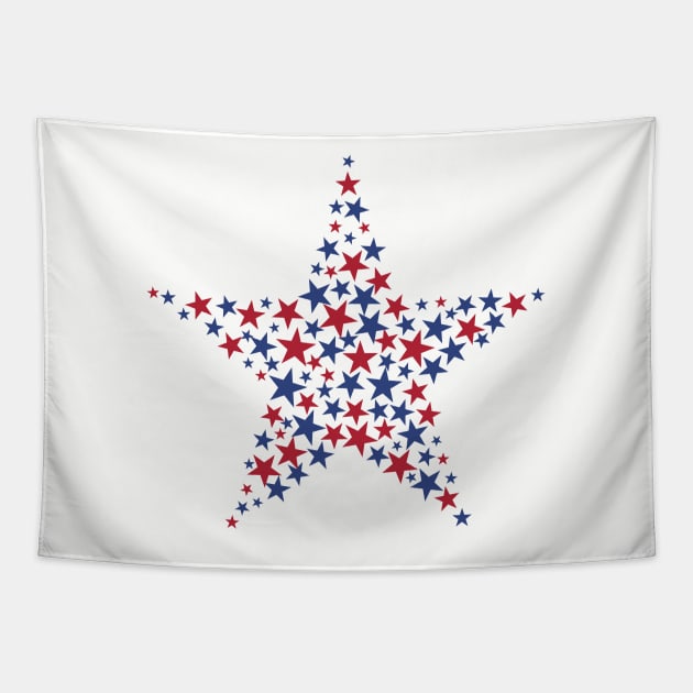 American Star 4-th July USA Tapestry by NuttyShirt