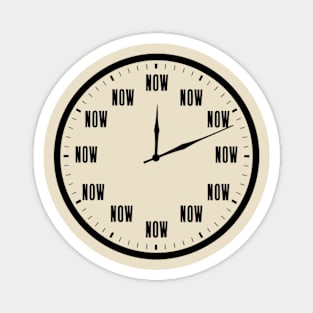 The Time is Now - Inspirational Clock Design Magnet