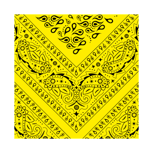 Yellow Bandana Pattern T-Shirt