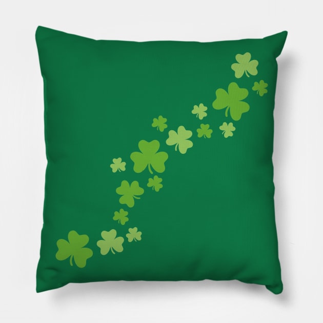 Shamrocks Pillow by Designzz