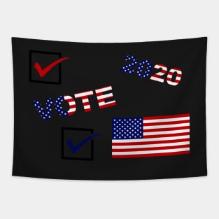 Vote 2020 American Flag Red White and Blue Sticker Pack Tapestry