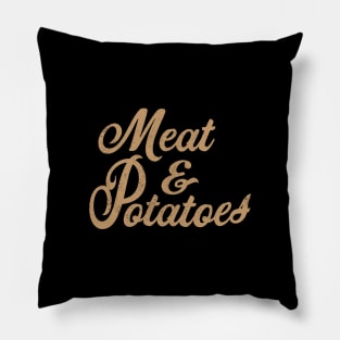 Meat & Potatoes Simple Holiday Food Pillow