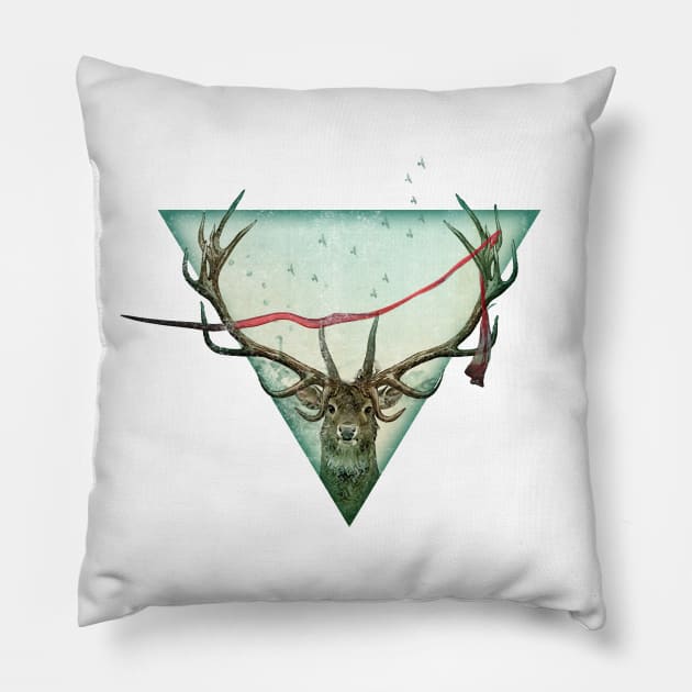 Deer Pillow by Vin Zzep