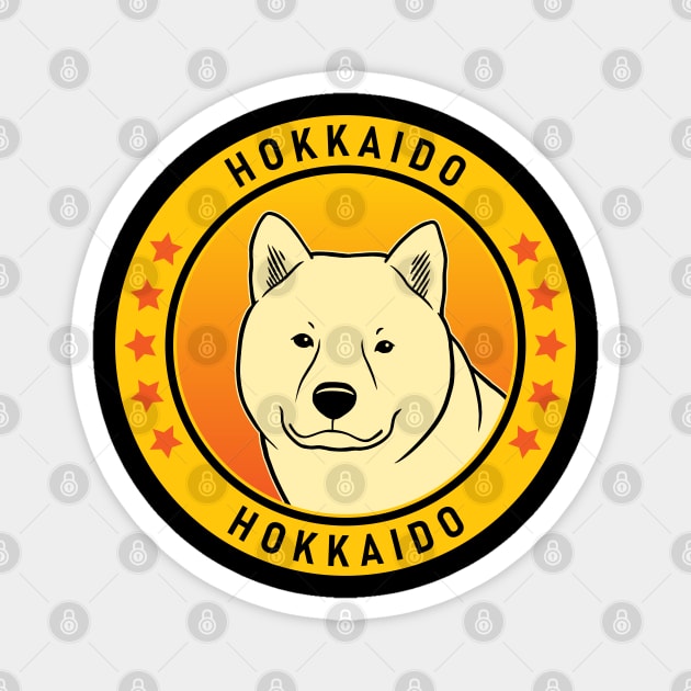 Hokkaido Dog Portrait Magnet by millersye