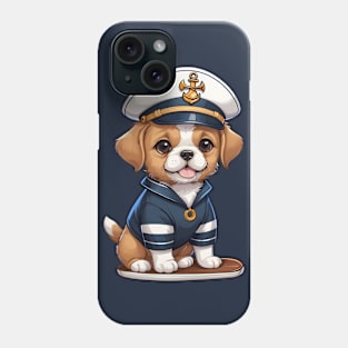 Cute Dog in Sailor Outfit Phone Case