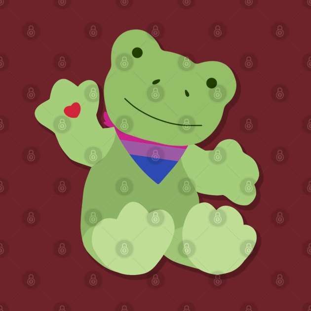 Green Bisexual Pride Frog by creepvrs