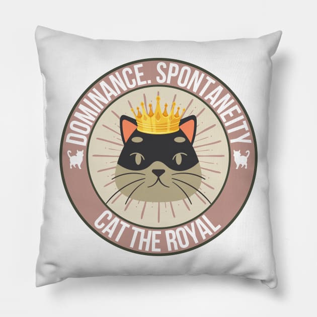 Cat The Royal Pillow by MhyrArt