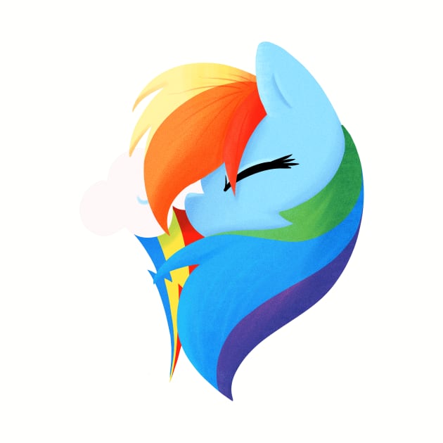 Pony Portrait - Rainbowdash by SmidgeFidge