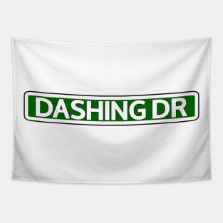 Dashing Dr Street Sign Tapestry