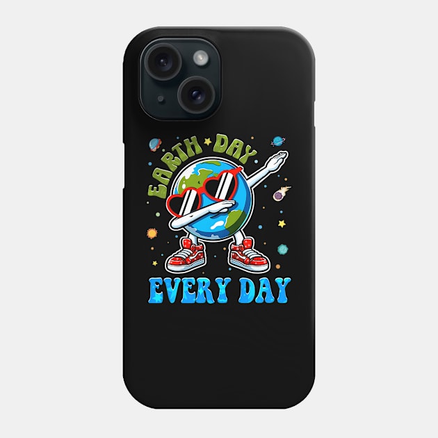 Dabbing Earth With Cute Groovy Make Everyday Earth Day Phone Case by Art.Ewing