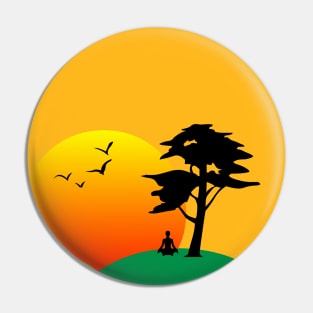 Sunset landscape Pin