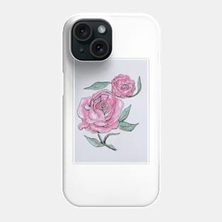 Pretty And Pink Roses Phone Case