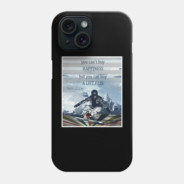 snowboard Phone Case by ElArrogante