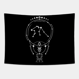 Aquarius Zodiac Sign Tapestry