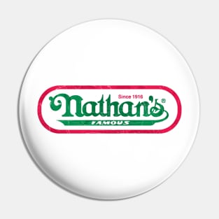 Retro / Nathan's Famous / Distressed Art Pin