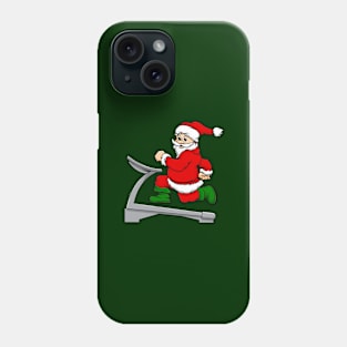 funny treadmill santa claus funny christmas Phone Case